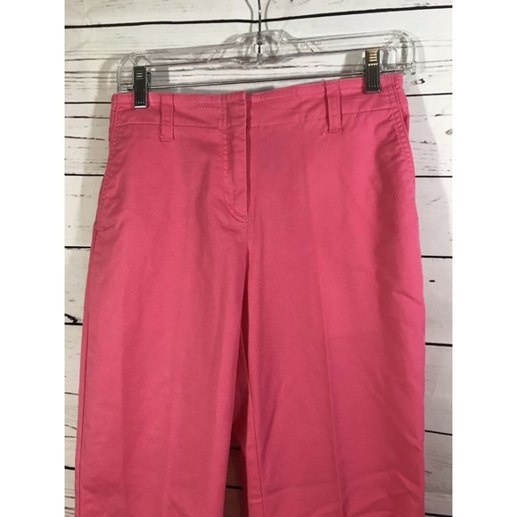 Liz Claiborne Michaela Capris Womens Sz 4 Short Hot Pink Stretch Ladies Spring - Picture 3 of 5